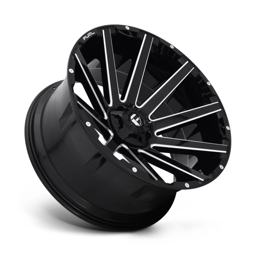 CARBURANT TOUT-TERRAIN D615 CONTRA 24X12 6X135 / 6X139.7 -44 106.1 NOIR BRILLANT FRAISÉ