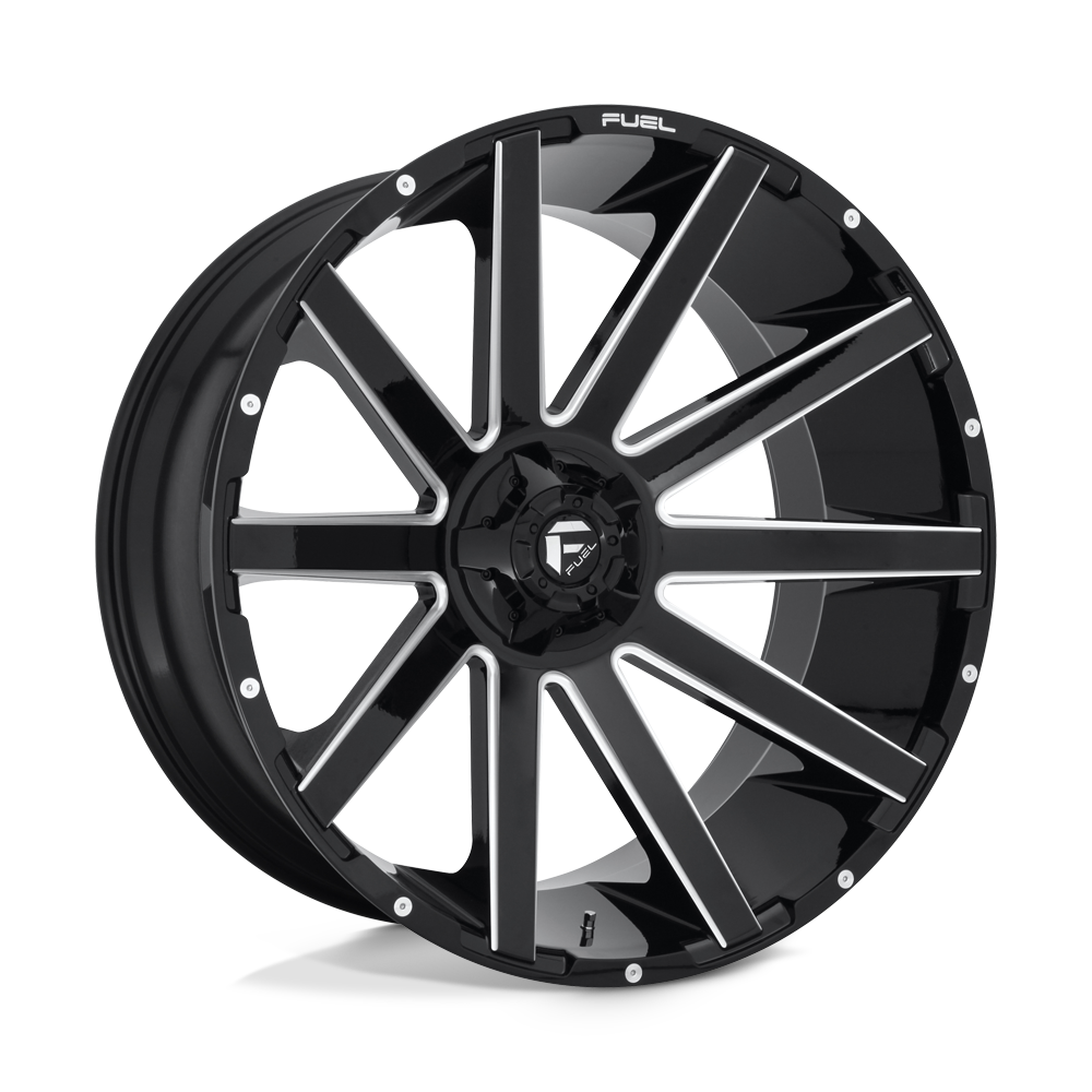 CARBURANT TOUT-TERRAIN D615 CONTRA 26X12 6X135 / 6X139.7 -44 106.1 NOIR BRILLANT FRAISÉ