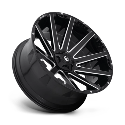 CARBURANT TOUT-TERRAIN D615 CONTRA 26X12 6X135 / 6X139.7 -44 106.1 NOIR BRILLANT FRAISÉ