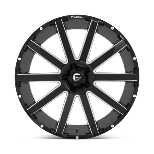 CARBURANT TOUT-TERRAIN D615 CONTRA 26X12 6X135 / 6X139.7 -44 106.1 NOIR BRILLANT FRAISÉ