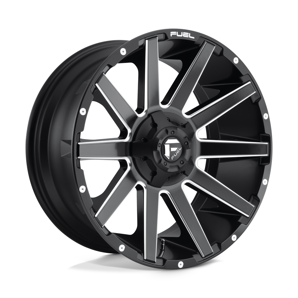 CARBURANT TOUT-TERRAIN D616 CONTRA 20X9 6X135 / 6X139.7 1 106.1 NOIR MAT FRAISÉ