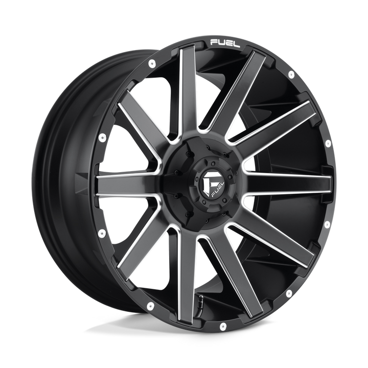 CARBURANT TOUT-TERRAIN D616 CONTRA 20X9 6X135 / 6X139.7 1 106.1 NOIR MAT FRAISÉ