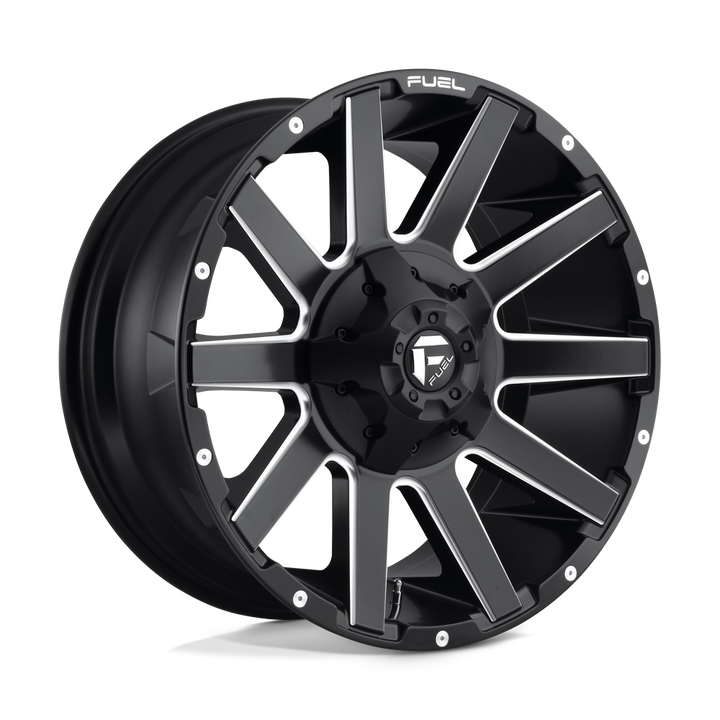CARBURANT TOUT-TERRAIN D616 CONTRA 20X9 8X180 20 124.2 NOIR MAT FRAISÉ