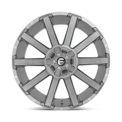CARBURANT TOUT-TERRAIN D714 CONTRA PLATINUM 22X10 8X170 -18 125.1 BROSSÉ GUN METAL TEINTÉ CLAIRE