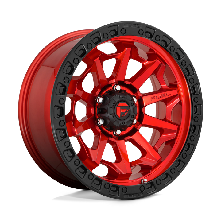 CARBURANT TOUT-TERRAIN D695 COVERT 17X9 5X150 -12 110.1 ANNEAU PERLE NOIR ROUGE CANDY