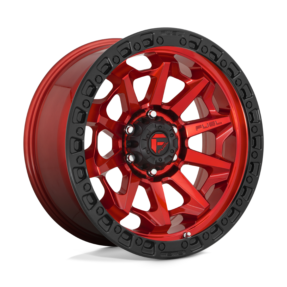 CARBURANT TOUT-TERRAIN D695 COVERT 20X10 8X165.1 -18 125.1 ANNEAU PERLE NOIR ROUGE CANDY