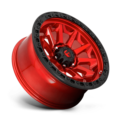 CARBURANT TOUT-TERRAIN D695 COVERT 17X9 8X180 1 124.2 ANNEAU PERLE NOIR ROUGE CANDY