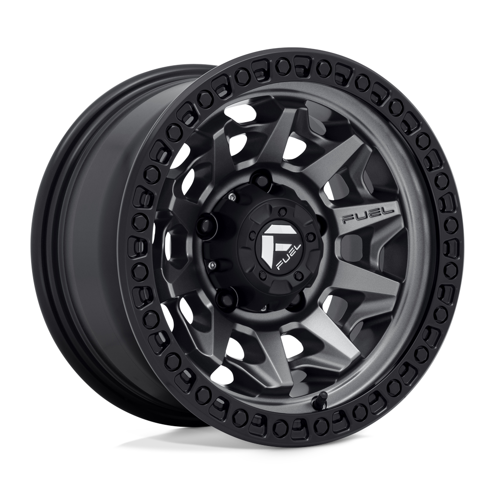 FUEL OFF-ROAD D716 COVERT 15X8 5X139.7 -12 108 ANNEAU DE PERLES NOIR GUN METAL MAT