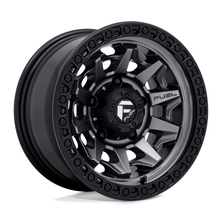 FUEL OFF-ROAD D716 COVERT 15X8 5X139.7 -12 108 ANNEAU DE PERLES NOIR GUN METAL MAT