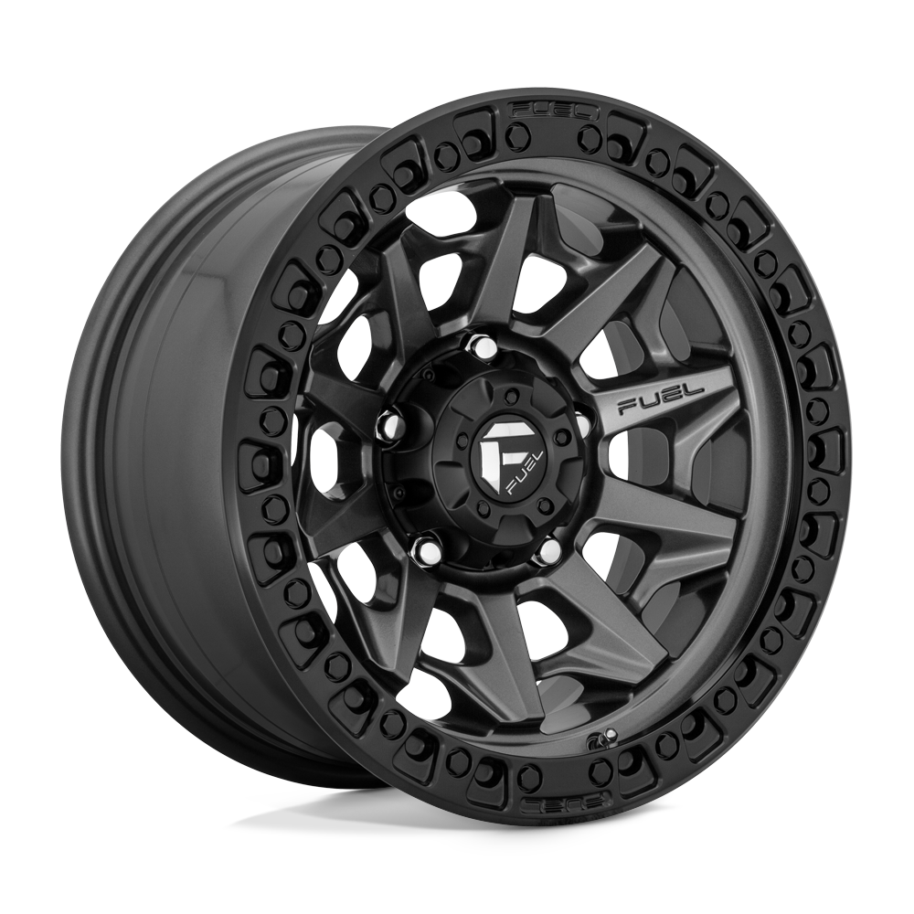FUEL OFF-ROAD D716 COVERT 17X8.5 6X135 14 87.1 ANNEAU DE PERLES NOIR GUN METAL MAT