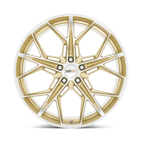 Cray Hammerhead 21x12 5x120 52 67.06 Gloss Gold W / Mirror Cut Face