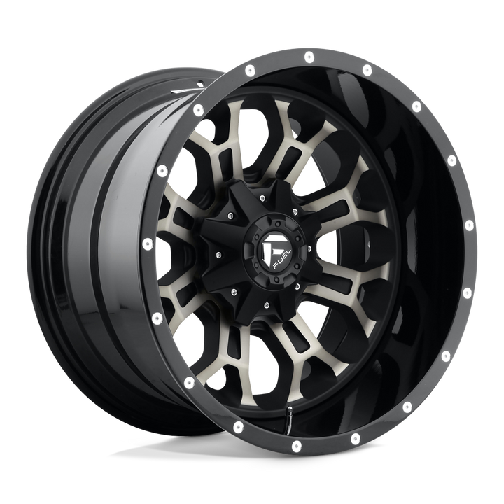 CARBURANT TOUT-TERRAIN D561 CRUSH 18X9 5X139.7 / 5X150 20 110.1 BRILLANT USINÉ DOUBLE TEINTE FONCÉE