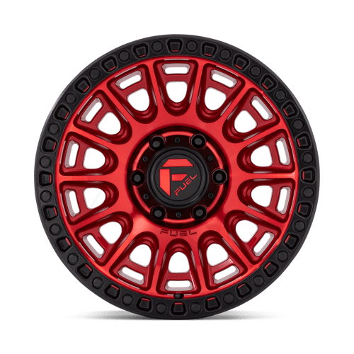 Carburant tout-terrain D834 Cycle 17x9 5x127 1 71,5 Rouge bonbon avec anneau noir