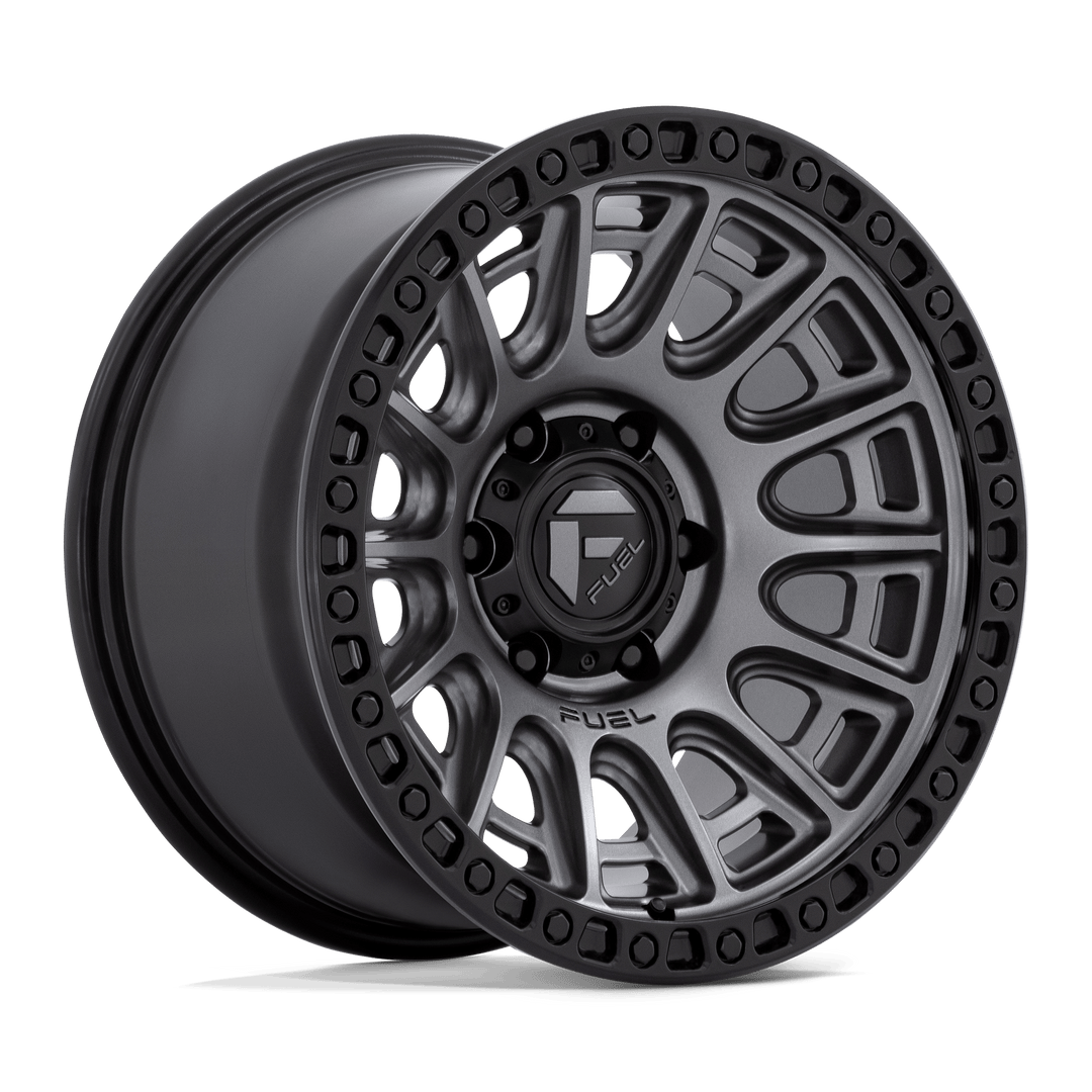 Carburant tout-terrain D835 Cycle 17x8,5 6x139,7 25 106,1 Gunmetal mat avec anneau noir