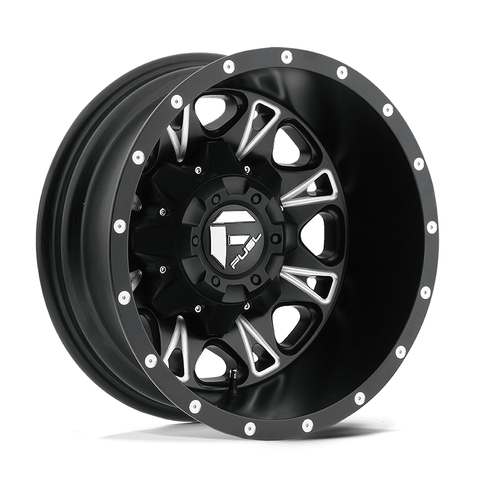 CARBURANT TOUT-TERRAIN D513 ACCÉLÉRATEUR 17X6.5 8X165.1 -140 125.1 NOIR MAT FRAISÉ