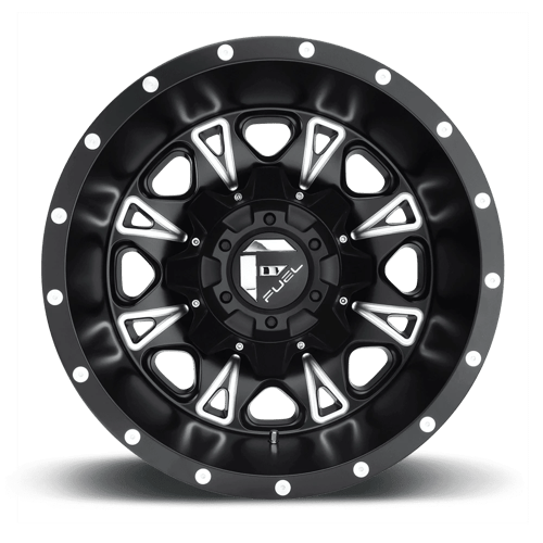 CARBURANT TOUT-TERRAIN D513 ACCÉLÉRATEUR 17X6.5 8X165.1 -140 125.1 NOIR MAT FRAISÉ