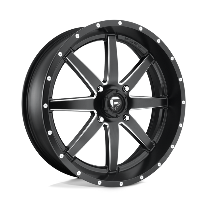 FUEL UTV OFF ROAD D538 MAVERICK 15X7 4X137 13 110.1 NOIR MAT FRAISÉ