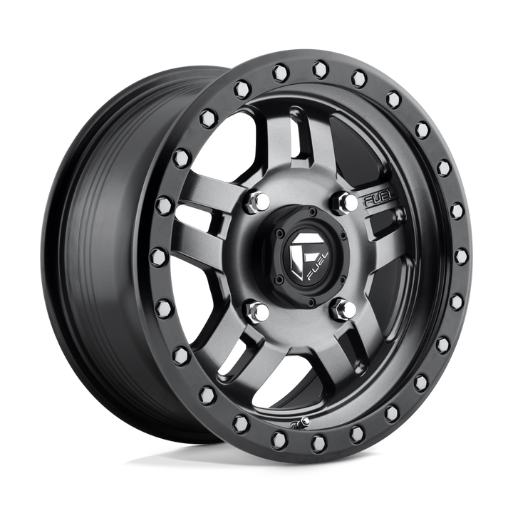 FUEL UTV OFF-ROAD D558 ANZA 15X7 4X156 38 132 MATTE GUN METAL BLACK BEAD RING