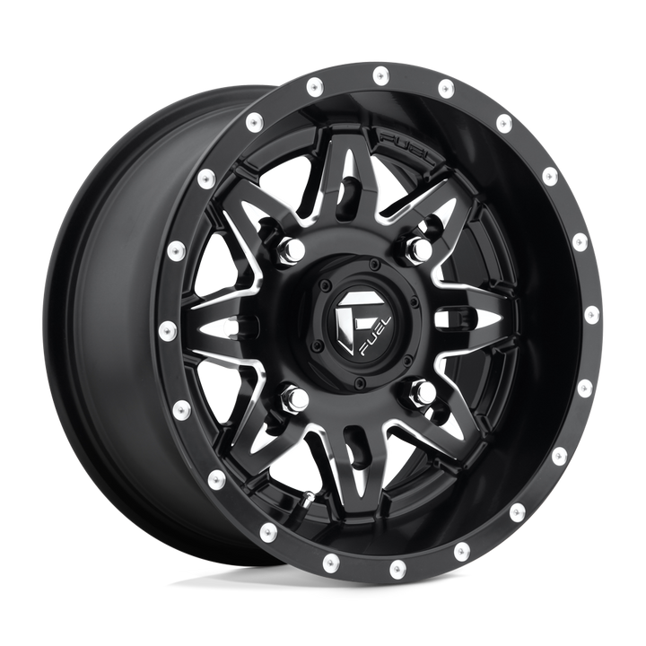 FUEL UTV OFF-ROAD D567 LETHAL 15X7 4X137 13 110.1 NOIR MAT FRAISÉ