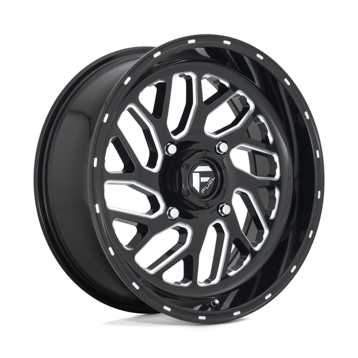 FUEL UTV OFF-ROAD D581 TRITON 16X7 4X156 13 132 GLOSS BLACK MILLED
