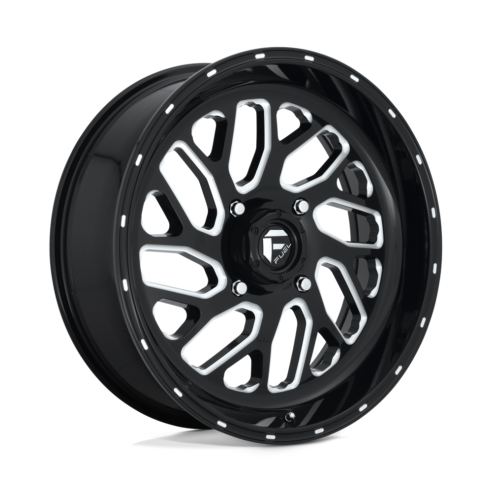 CARBURANT UTV TOUT-TERRAIN D581 TRITON 20X7 4X137 13 110.1 NOIR BRILLANT FRAISÉ