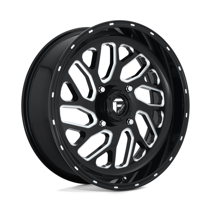 FUEL UTV OFF-ROAD D581 TRITON 20X7 4X156 13 132 GLOSS BLACK MILLED