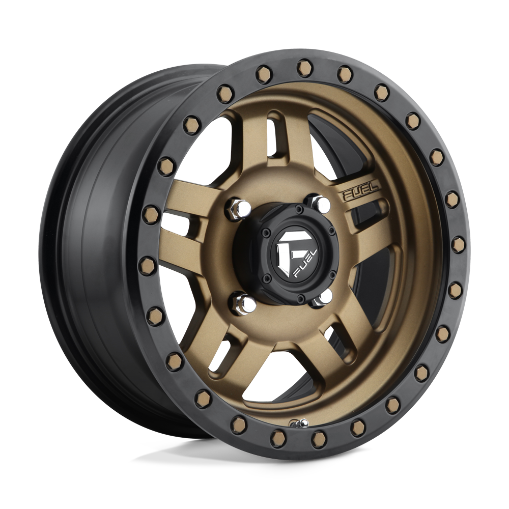 FUEL UTV OFF-ROAD D583 ANZA 4+3 14X7 4X156 13 132 MATTE BRONZE BLACK BEAD RING