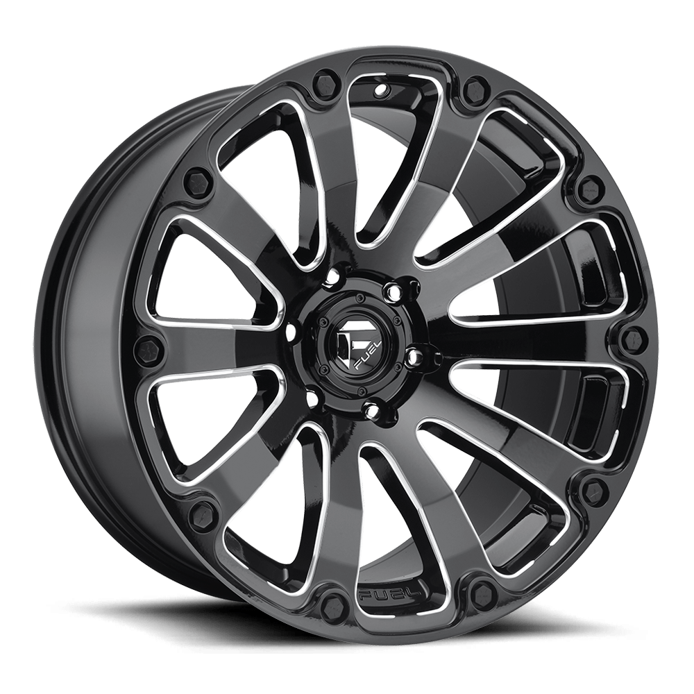 FUEL OFF-ROAD D598 DIESEL 20X9 6X135 1 87.1 GLOSS BLACK MILLED