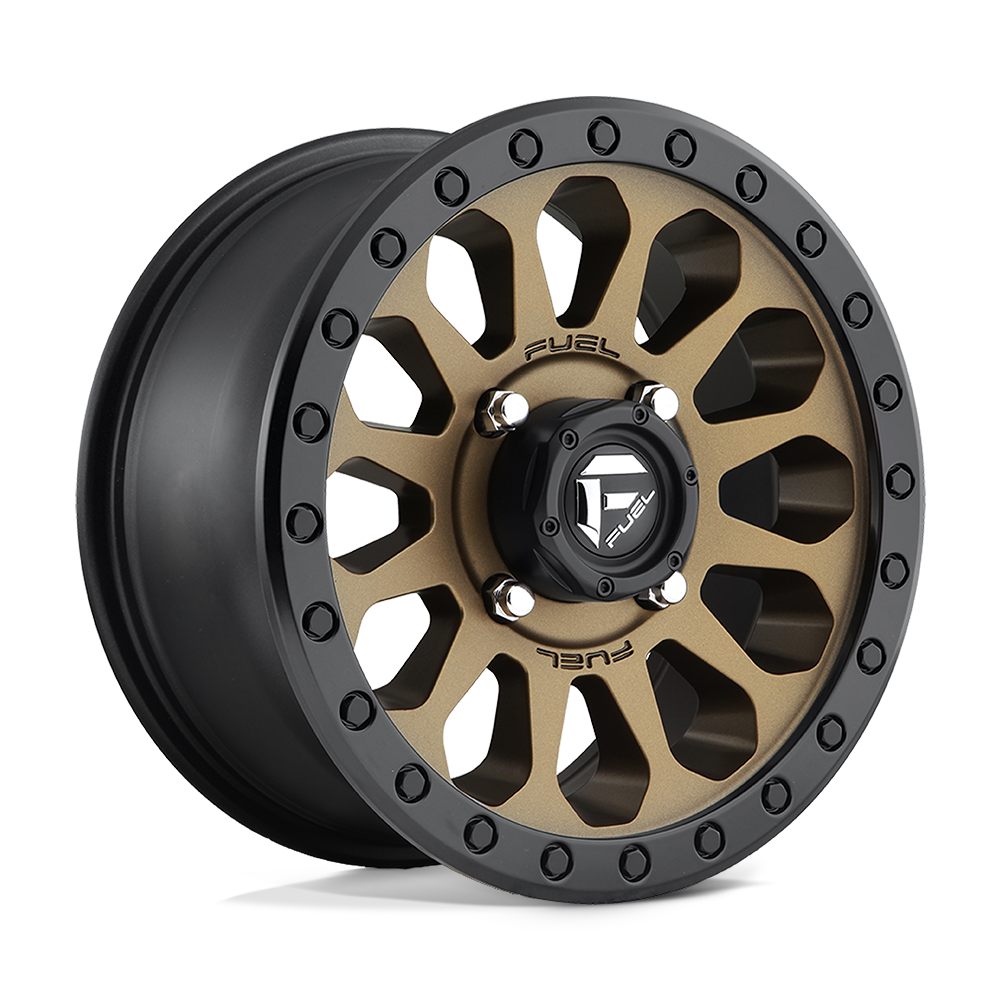 FUEL UTV OFF-ROAD D600 VECTOR 14X7 4X137 38 110.1 ANNEAU DE PERLES NOIR BRONZE MAT