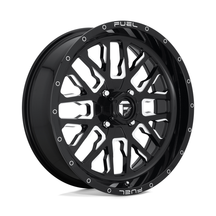 CARBURANT UTV TOUT-TERRAIN D611 COURSE 20X7 4X137 13 110.1 NOIR BRILLANT FRAISÉ