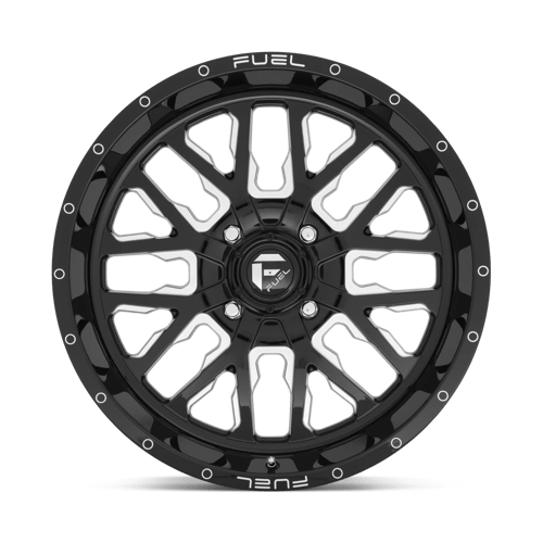 CARBURANT UTV TOUT-TERRAIN D611 COURSE 20X7 4X137 13 110.1 NOIR BRILLANT FRAISÉ