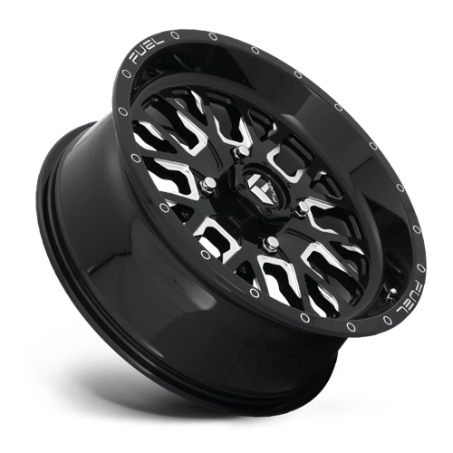 CARBURANT TOUT-TERRAIN D611 COURSE 22X7 4X156 13 110.1 NOIR BRILLANT FRAISÉ