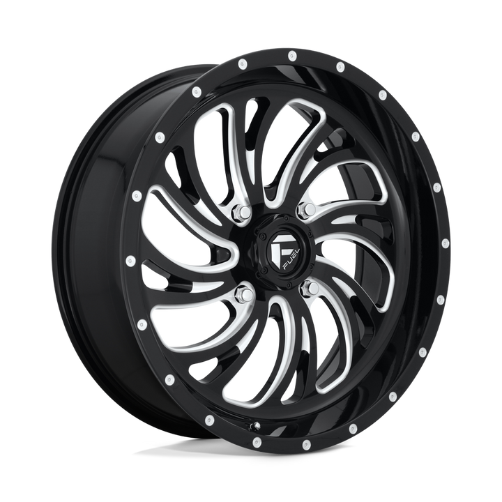 FUEL UTV OFF-ROAD D641 KOMPRESSOR 22X7 4X156 13 132 GLOSS BLACK MILLED