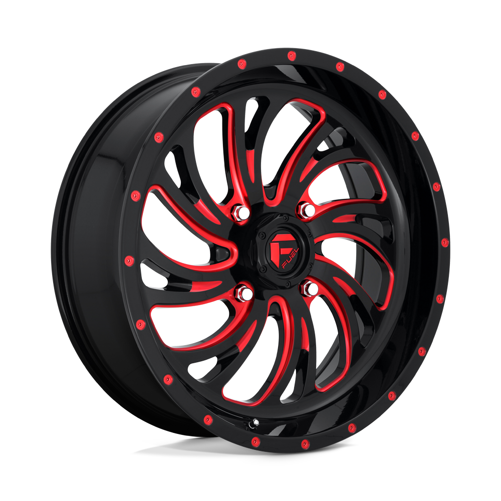 CARBURANT UTV TOUT-TERRAIN D642 KOMPRESSEUR 20X7 4X156 13 132 NOIR BRILLANT ROUGE TEINTÉ CLAIRE