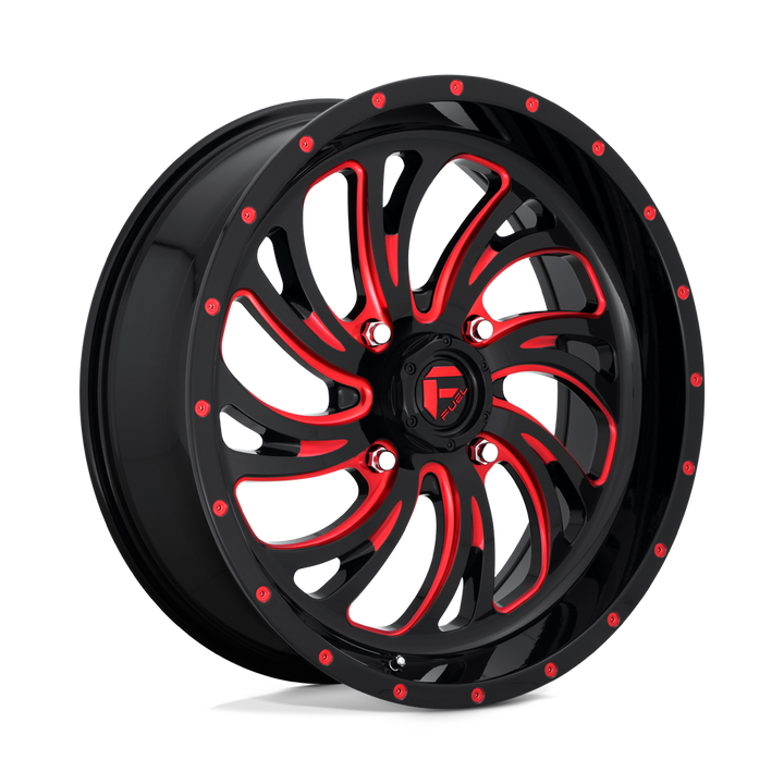 CARBURANT UTV TOUT-TERRAIN D642 KOMPRESSEUR 20X7 4X156 13 132 NOIR BRILLANT ROUGE TEINTÉ CLAIRE