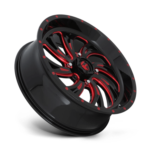CARBURANT UTV TOUT-TERRAIN D642 KOMPRESSEUR 20X7 4X156 13 132 NOIR BRILLANT ROUGE TEINTÉ CLAIRE