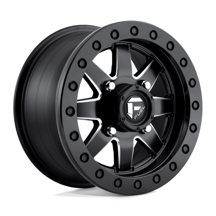 FUEL UTV OFF ROAD D938 MAVERICK BEADLOCK 14X7 4X137 38 110.1 NOIR MAT FRAISÉ