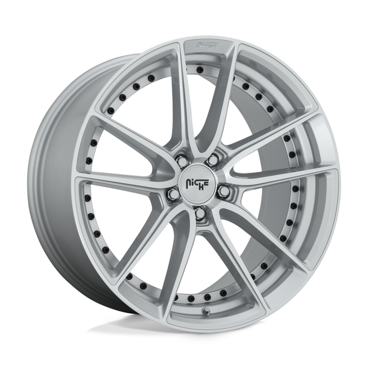 Niche 1pc M221 Dfs 20x10.5 5x120 35 72.56 Argent Brillant Usiné