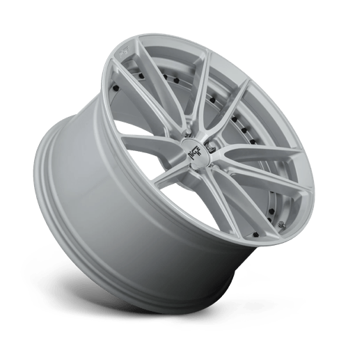Niche 1pc M221 Dfs 20x10.5 5x114.3 40 72.56 Gloss Silver Machined