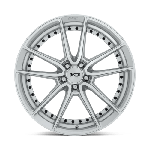 Niche 1pc M221 Dfs 22x10.5 5x115 20 71.5 Gloss Silver Machined