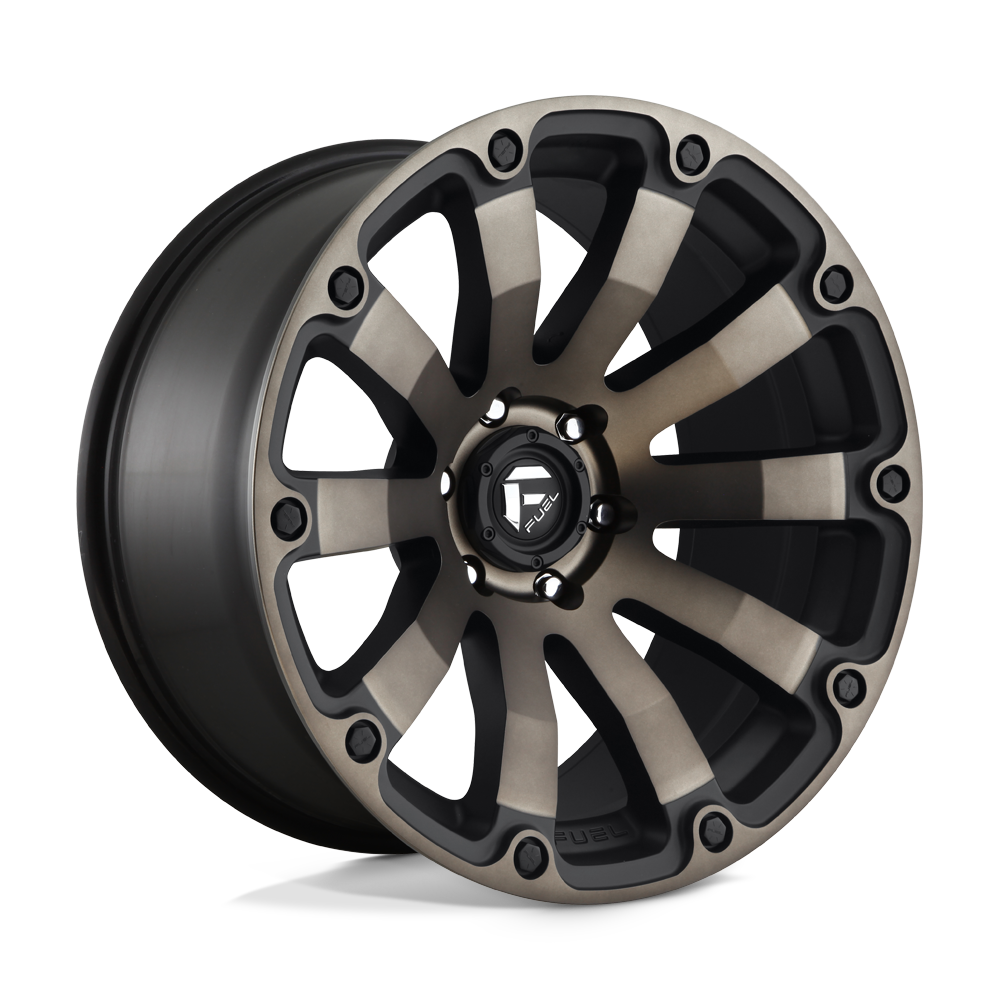 CARBURANT TOUT-TERRAIN D636 DIESEL 20X10 5X127 -18 78.1 NOIR MAT DOUBLE TEINTE FONCÉE