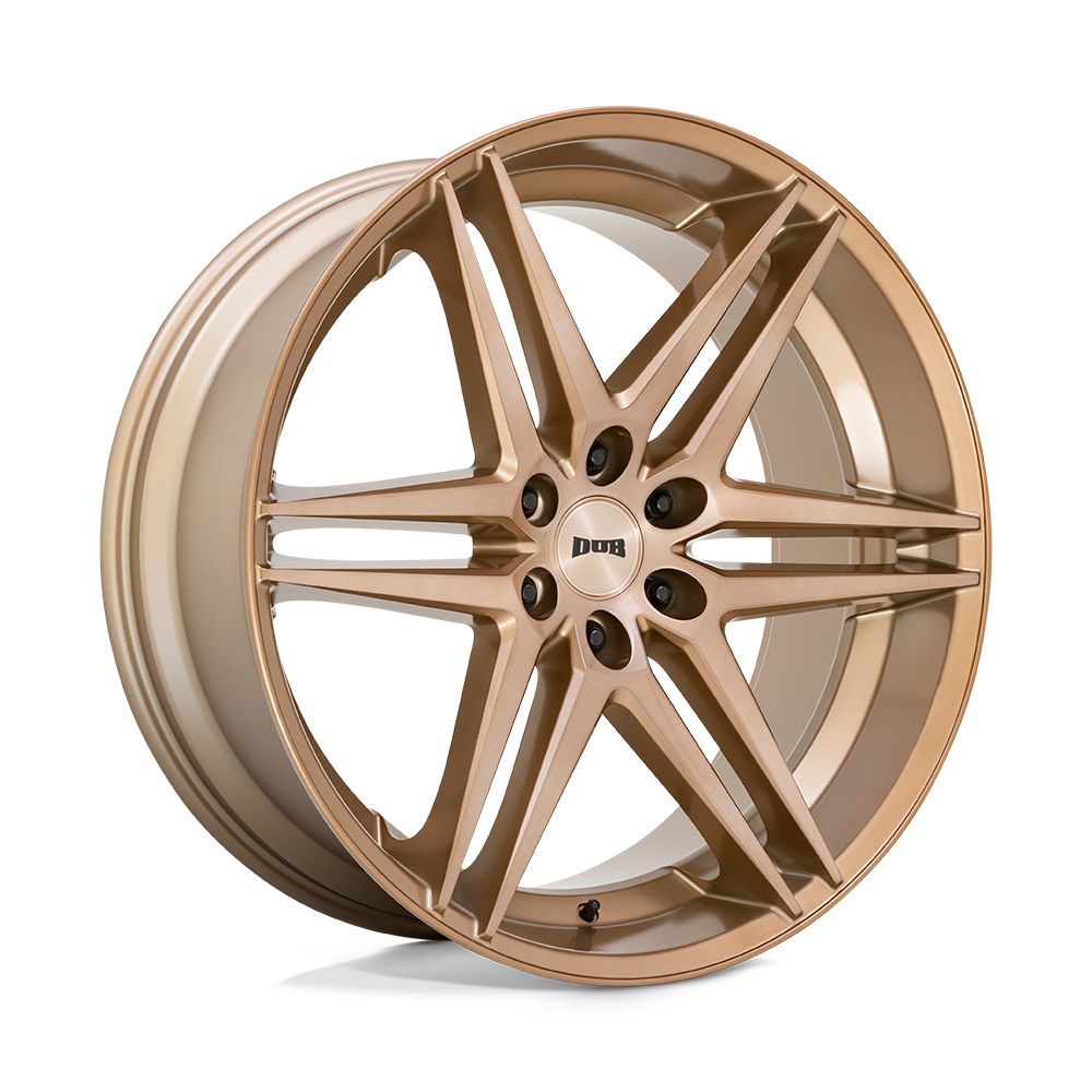 Dub 1pc S266 Dirty Dog 24x10 6x135 30 87.1 Platinum Bronze