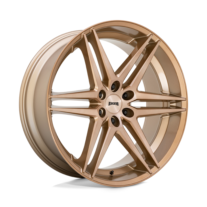 Dub 1pc S266 Dirty Dog 24x10 6x135 30 87.1 Platinum Bronze