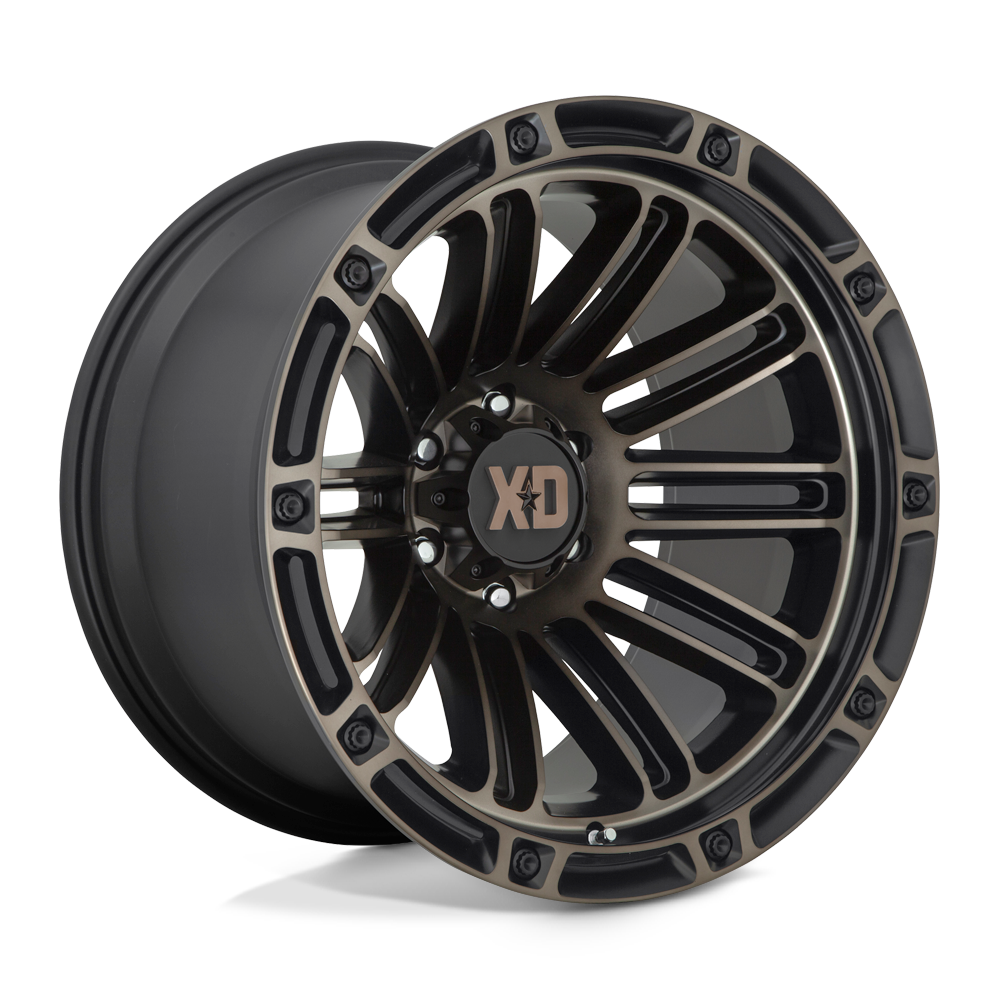 XD Wheels Xd846 Double Deuce 20x9 6x139.7 0 106.1 Noir satiné avec teinte foncée