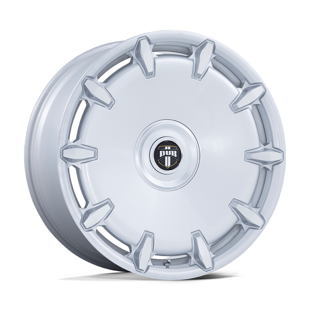 DUB 1PC Dc271 Cheef 24x9 5x115 / 5x120 15 74.1 Argent usiné