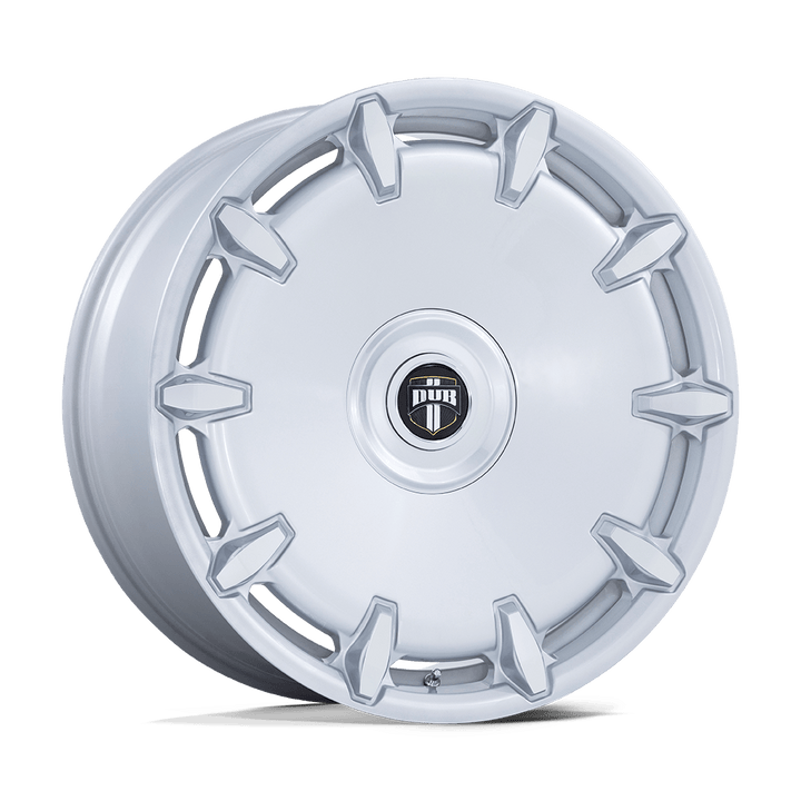 DUB 1PC Dc271 Cheef 24x9 5x115 / 5x120 15 74.1 Argent usiné