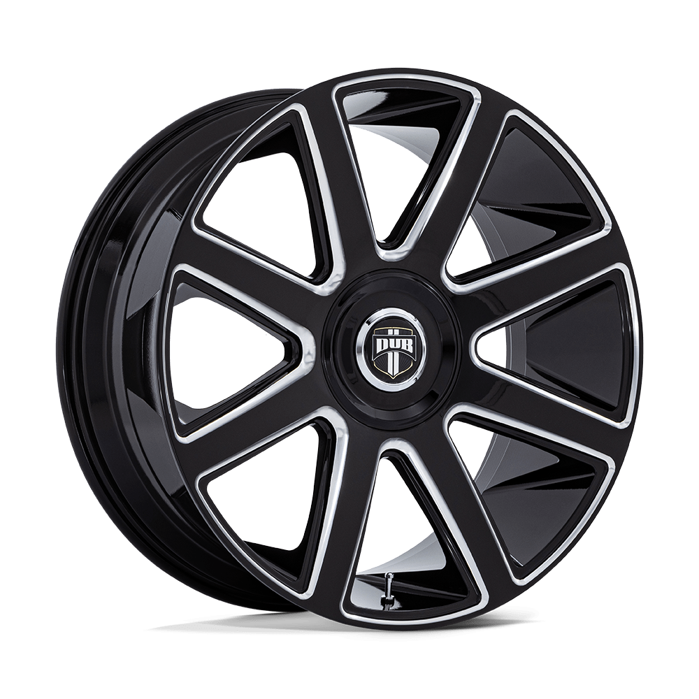 DUB Dc273 Pull 24x10 5x115 / 5x120 15 74.1 Gloss Black Milled