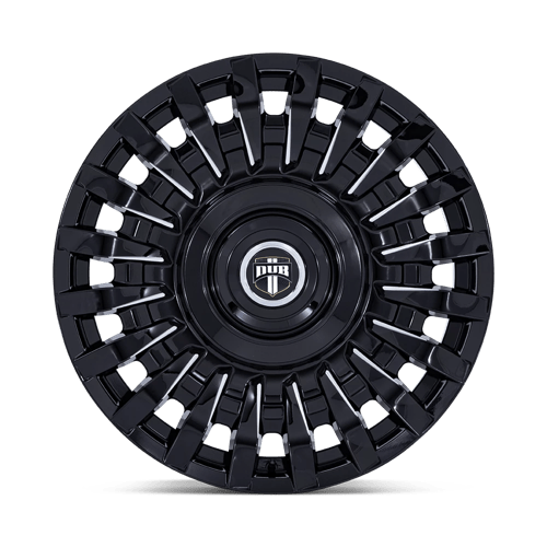 DUB 1PC Dc272 Honcho 24x9 5x115 / 5x120 38 74.1 Noir brillant fraisé