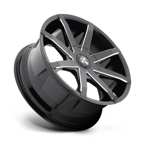 Dub 1pc S109 Push 24x9.5 6x135 / 6x139.7 25 87.1 Gloss Black Milled