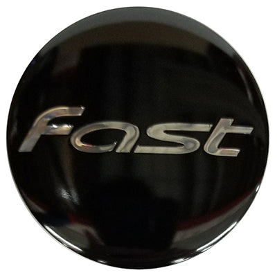 Black Emblem With Chrome (Fast) Logo - Dome - EM-565DBC